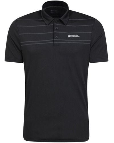 Mountain Warehouse Away Isocool Polo Shirt - Black
