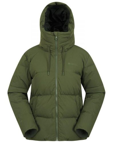 Mountain Warehouse Ladies Cosy Extreme Short Down Jacket () - Green
