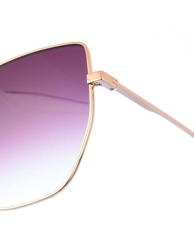 Calvin Klein Butterfly-Shaped Metal Sunglasses Ck21129S - Purple