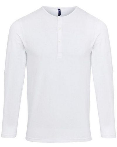 PREMIER Long John Roll Sleeve T-Shirt () - White
