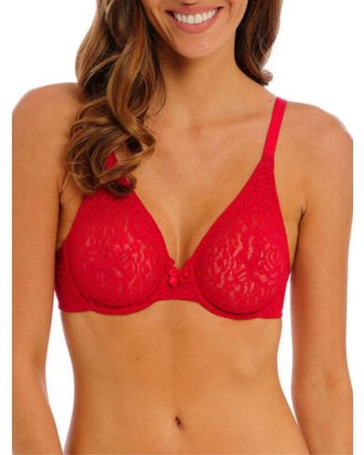 Wacoal Halo Lace Underwire Bra - Red