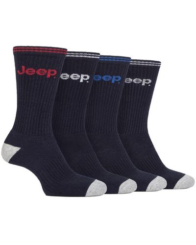 Jeep Sport Crew Socks - Blue