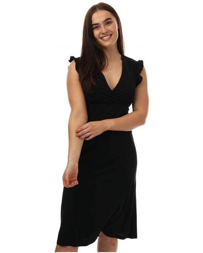 ONLY Womenss May Wrap Midi Dress - Black