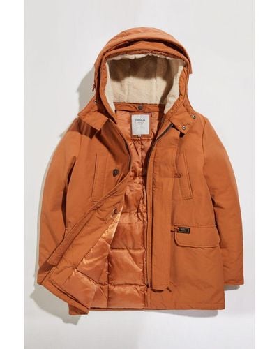 Parka London Expedition Mid-Length Shearling - Brown