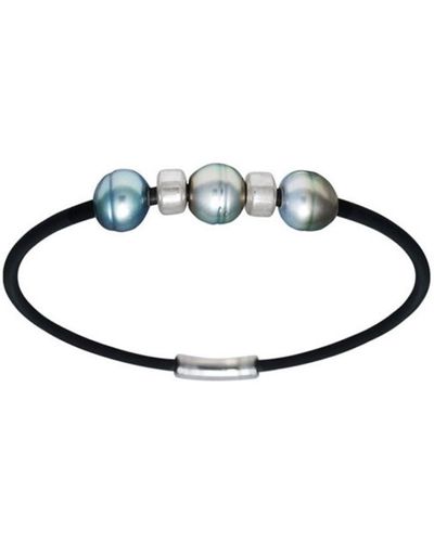 Blue Pearls Armband Voor Met Tahitiaanse Parel En 925 Sterlingzilver - Wit