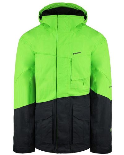 Trespass Waterproof Breathable Lime Mashed Elevate Jacket Majkskf20032 - Green