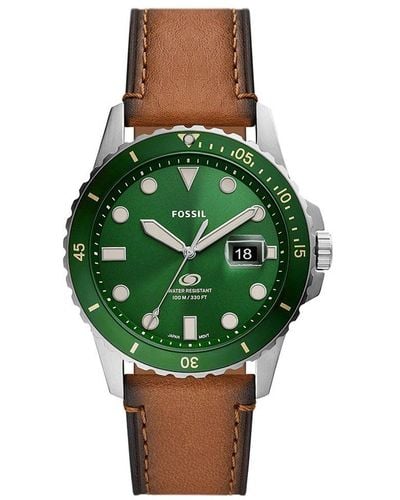 Fossil Watch Fs5946 Leather (Archived) - Green
