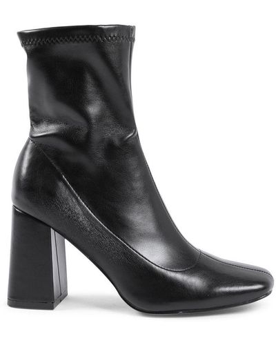 19V69 Italia by Versace Ankle Boot Hf003 Nero Leather - Black