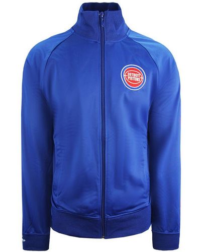 Mitchell & Ness Detroit Pistons Blue Track Jacket