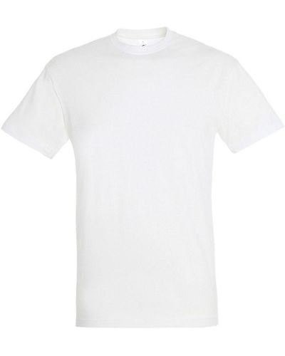 Sol's Regent T-shirt Met Korte Mouwen (wit)