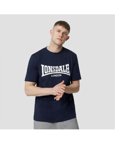 Lonsdale London Essentials Logo T-shirt - Blue
