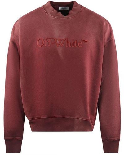 Off-White c/o Virgil Abloh Laundry Skate Fit Red Sweatshirt - Rood