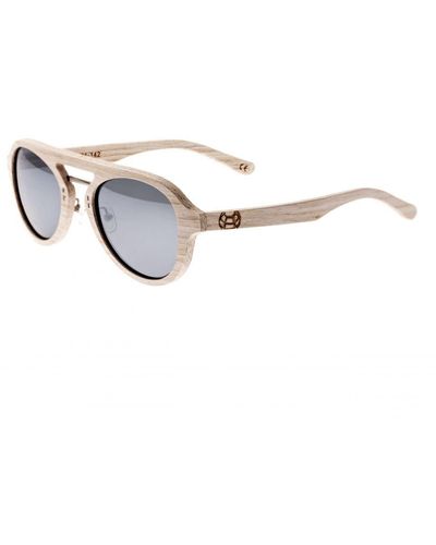 Earth Wood Cruz Polarized Sunglasses - White