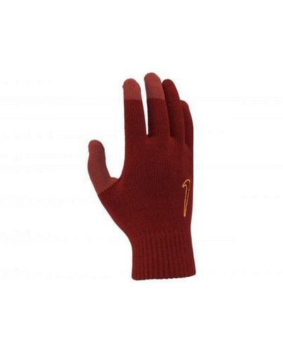 Nike Cinnabar Knitted Swoosh Gloves - Red