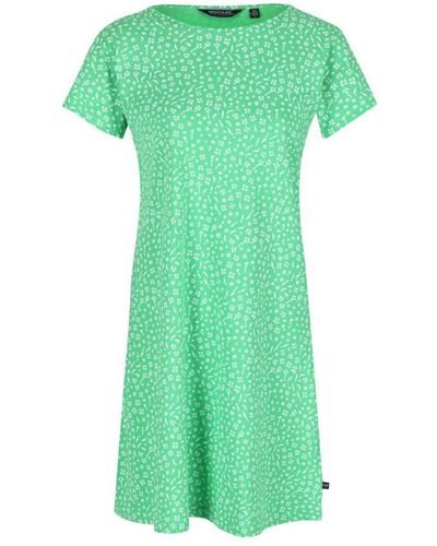Regatta Balia Ditsy Print Swing Dress (levendig Groen)