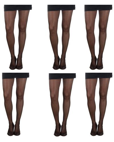 DIM Pack-6 Sublime Anti-stroke Tights 1185 Women Polyamide - White