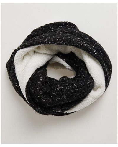 Superdry Gracie Cable Snood Cotton - Black