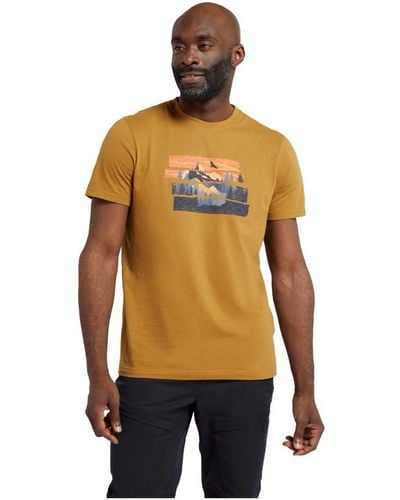 Mountain Warehouse Mountain Explorer Organisch Katoenen T-shirt (beige) - Metallic