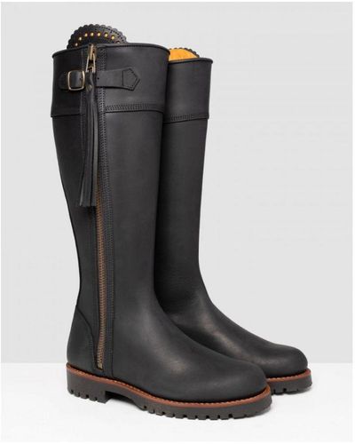 Penelope Chilvers Standard Tassel Leather Boots - Black