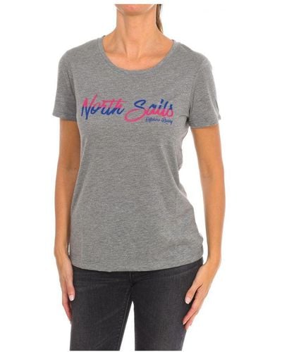 North Sails Womenss Short Sleeve T-Shirt 9024310 - Grey