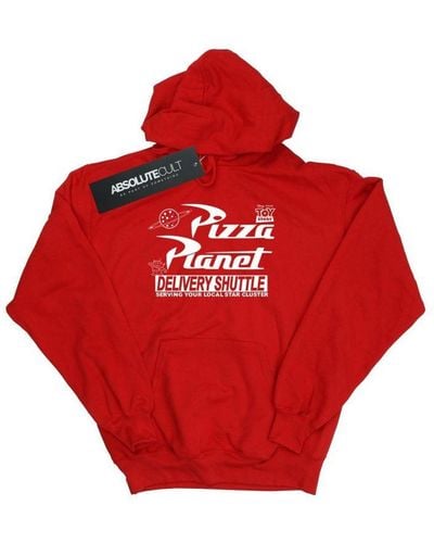 Disney Toy Story Pizza Planet Logo Hoodie () - Red