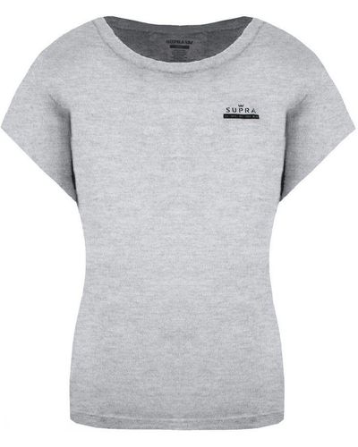 Supra Short Sleeve Round Neck International T-Shirt 192223 020 - Grey