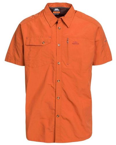 Trespass Slaapzak Reisshirt Met Korte Mouwen (gebrande Sinaasappel) - Oranje