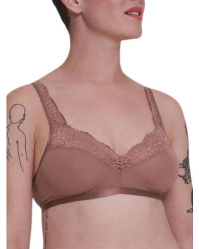 Sloggi Romance Bralette - Cacao Polyamide - Brown