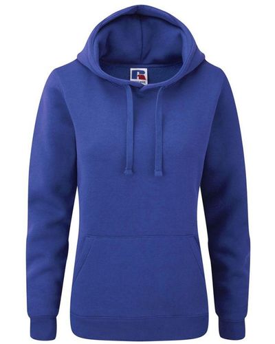 Russell Premium Authentic Hoodie (3-Layer Fabric) (Bright Royal) - Blue