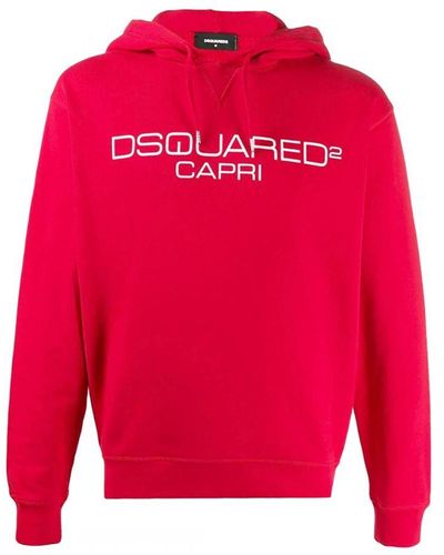 DSquared² Capri-logo Rode Trui - Rood