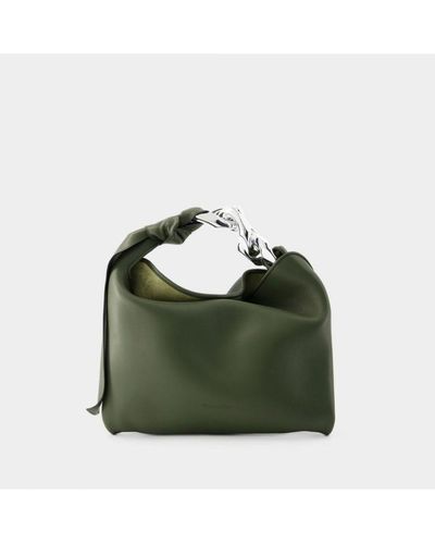 JW Anderson Small Chain Hobo Bag - - Leather Calf Leather - Green