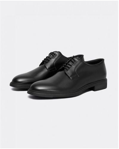 BOSS Boss Firstclass Leather Derby Shoes With Rubber Outsole Nos - Black