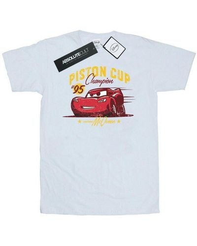 Disney Cars Piston Cup Champion T-Shirt () Cotton - White