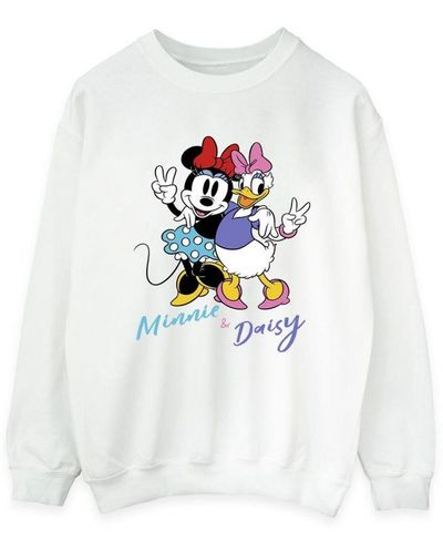Disney Minnie Mouse And Daisy Sweatshirt - White