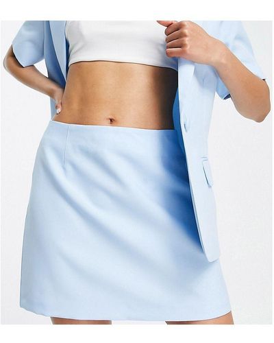 Miss Selfridge Petite Pocket Detail Skirt - Blue