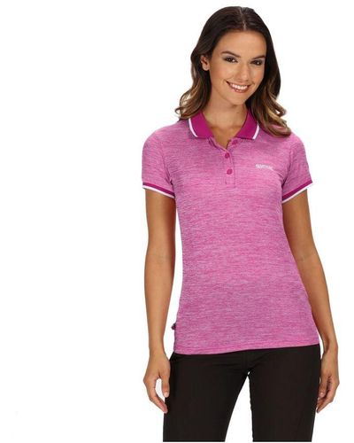 Regatta Remex Ii Polo Hals T-shirt (donkere Cerise) - Roze