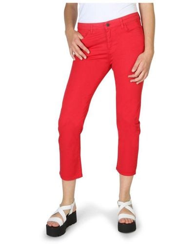 Armani Jeans Trousers Cotton - Red
