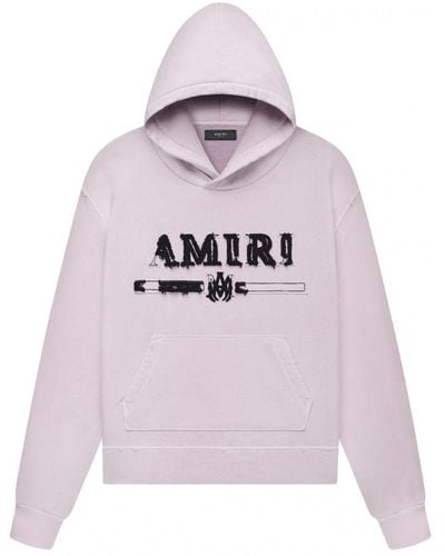 Amiri Logo-embellished Hoodie - Pink