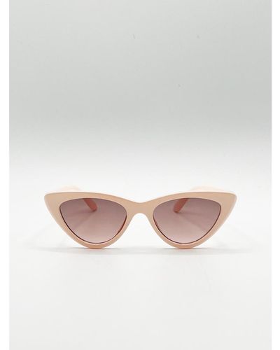 SVNX Cateye Sunglasses - White