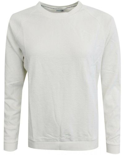 PUMA Archive Logo Crew Long Sleeved Pullover Top 573570 21 A15c Textile - White