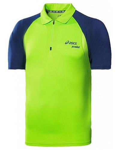 Asics Motion Dry Padel Green Polo Shirt