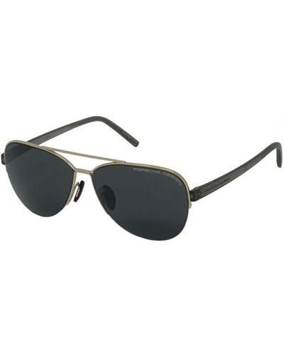 Porsche Design P8676 D 58 Sunglasses - Black