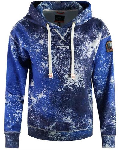 Parajumpers Cher Snow Print Hoodie - Blue