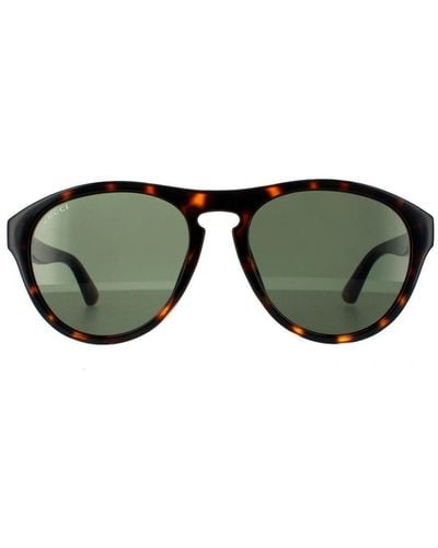 Gucci Aviator Havana Sunglasses - Green