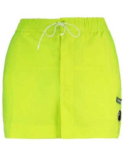 PUMA X Rihanna Fenty Stretch Waist Bright Yellow Board Skirt 577276 03 Nylon