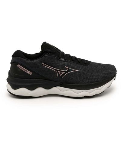 Mizuno Womenss Wave Skyrise Running Shoes - Black
