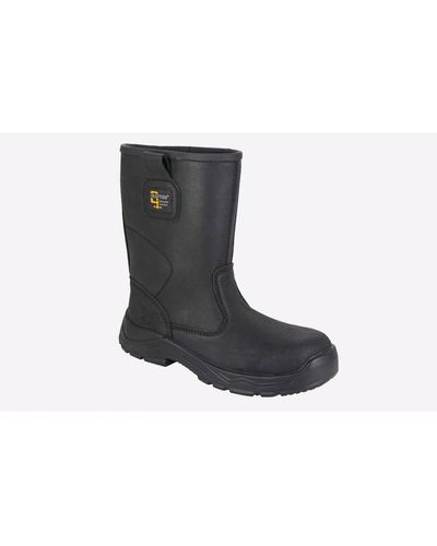 Grafters Miller Safety Rigger Boot Waterproof - Black