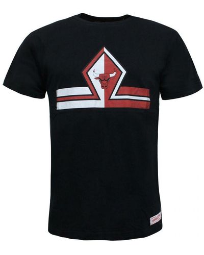 Mitchell & Ness Short Split Trad Chicago Bulls T-Shirt - Black