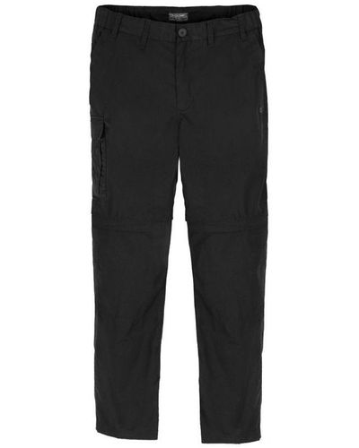 Craghoppers Expert Kiwi Convertible Tailored Cargo Trousers () - Black