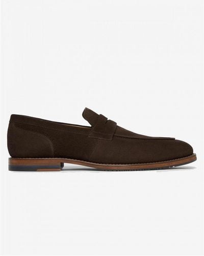 Oliver Sweeney Buckland Suede Penny Loafers - Brown